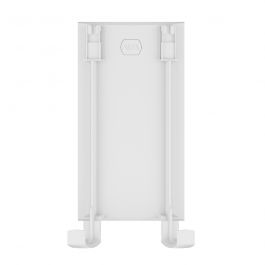 Neutral Double bracket SHAPE white - screw fix and self-adhesive