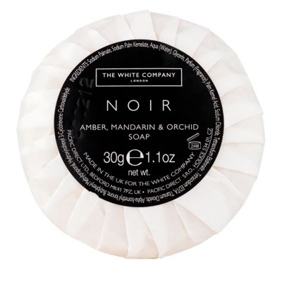 The White Company Noir 30g Pleat Wrapped Soap